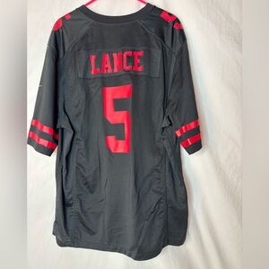 NFL men’s 49’ers Lance #5 jersey Nike sizeM short sleeve